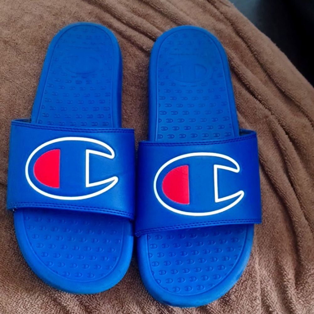 Blue champion slides